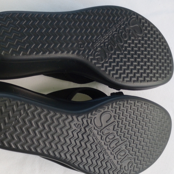 Skechers black sandals memory foam - Picture 7 of 8